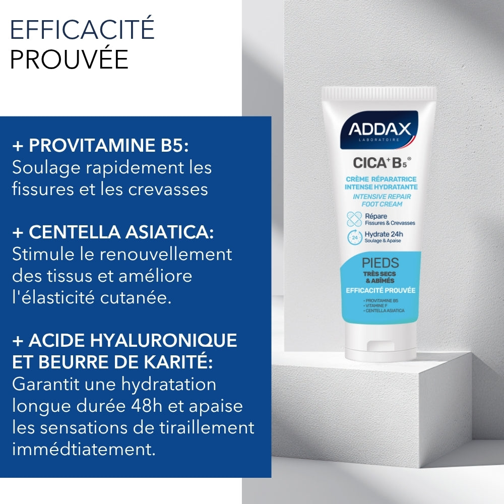 CICA + B5® - Crème pieds réparatrice intense hydratante 48h