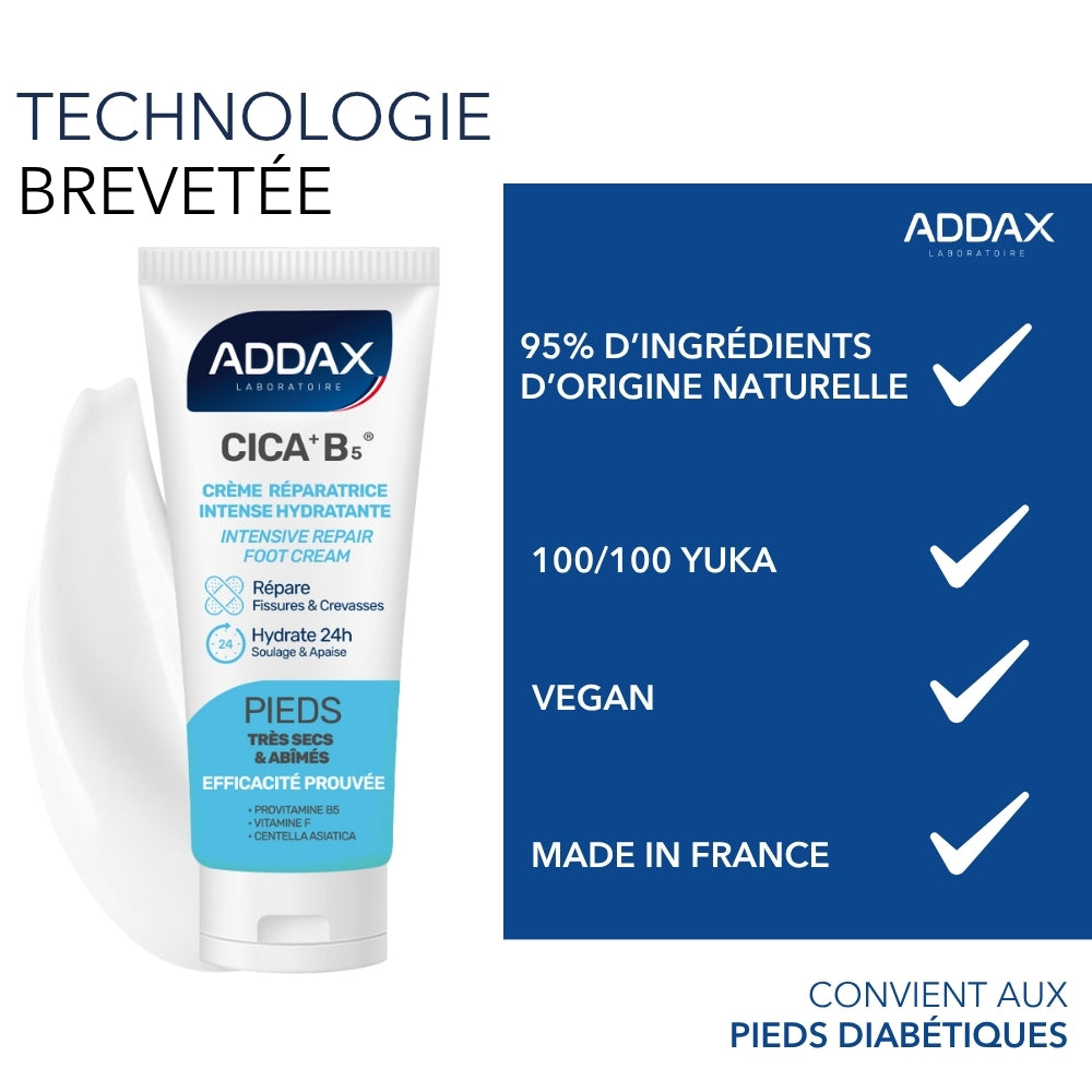 CICA + B5® - Crème pieds réparatrice intense hydratante 48h