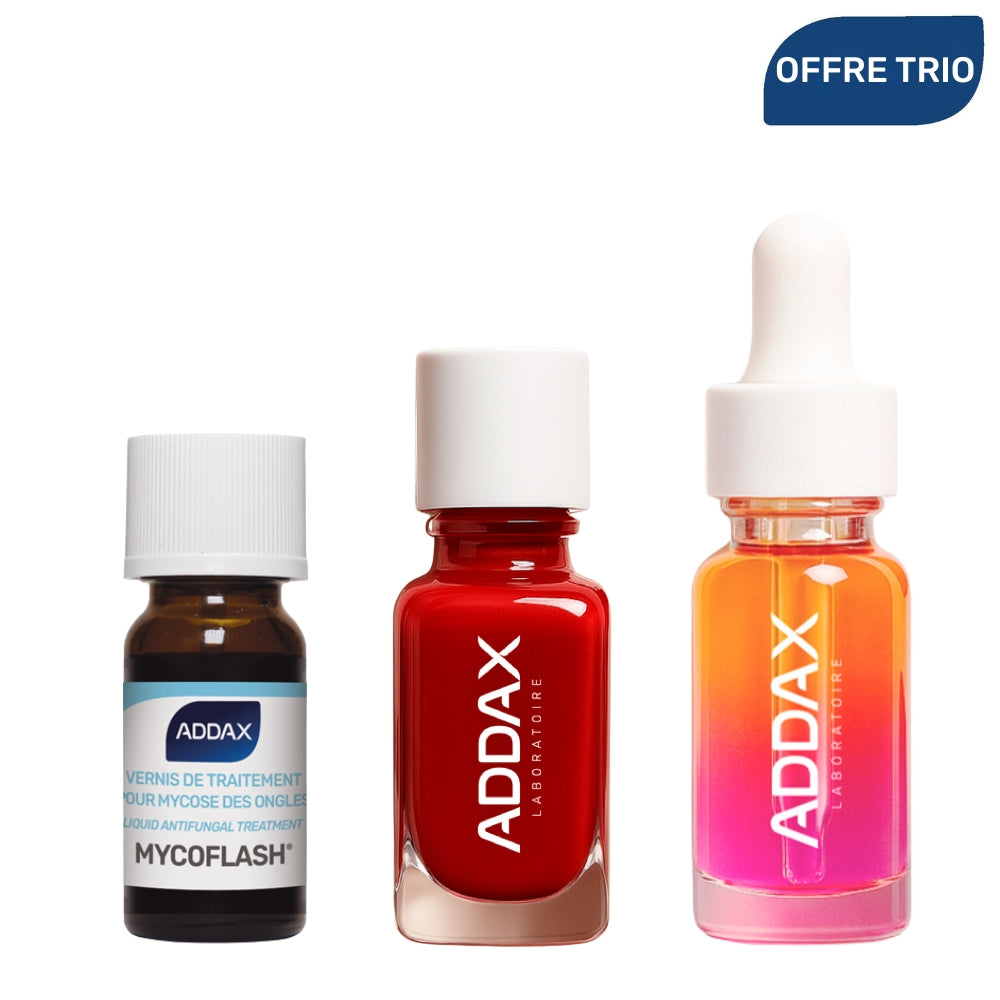 Routine Vernis Soin Mycoses Ongles - Coquelicot