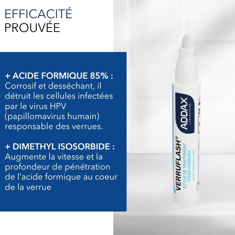 VERRUFLASH® - Stylo de traitement des verrues mains, pieds et corps